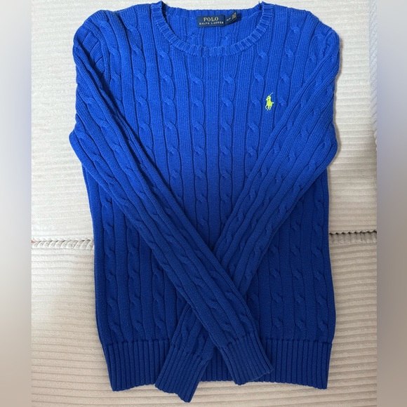Ralph Lauren Sweaters - Ralph Lauren Polo Blue Cable Knit Sweater